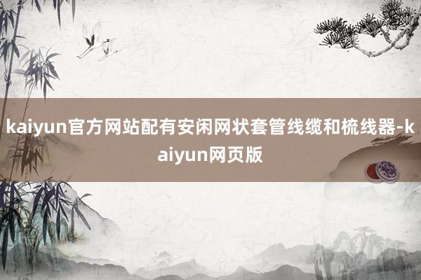 kaiyun官方网站配有安闲网状套管线缆和梳线器-kaiyun网页版